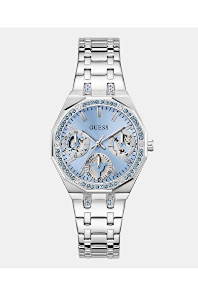 Guess Ladies Silver Tone Multi-function Watch