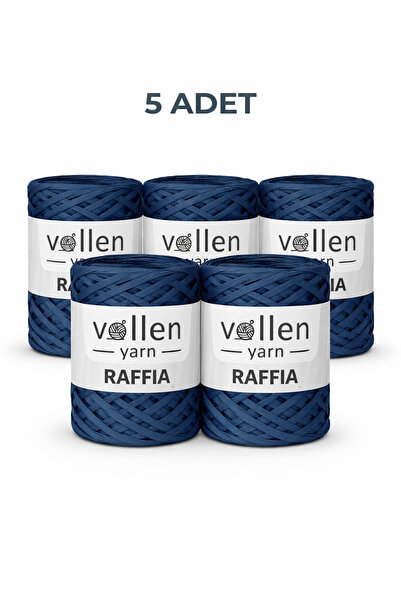 vollen yarn Premium 200gr Rafya İp 5’li Paket Raffia Çanta Supla Tığ İşi Hası...