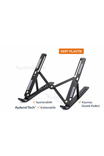 AydemirTech Ayarlanabilir Katlanabilir Laptop Standı Hafif Taşınabilir Notebook Yükseltici