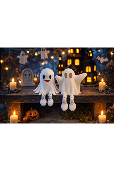 3Dify Sevimli Hayalet Dekorasyon Biblo – Dekor Figür Halloween Masaüstü Süs v...
