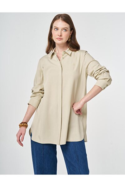 Kayra Patı Gizli Basic Tunic Mold Green