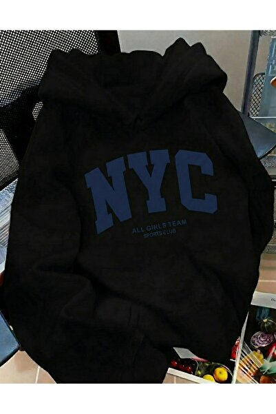 Marco Fresco Unisex Nyc Printed Hooded Cotton Lu Sweatshirt Hoodie