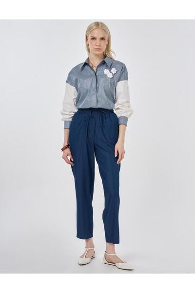 KYR Washable Grass Stitched Denim Trousers Indigo