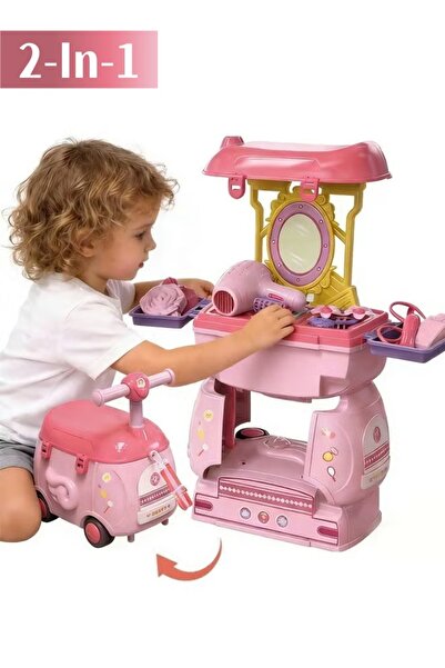 Generic 2-In-1 Children's Pretend Play Toy Toddler Vanity Makeup Table Toy Je...