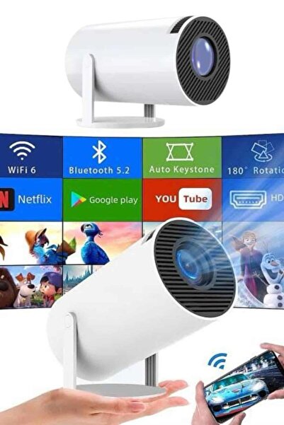 ZERO LAND 1683316782 Sinema jektörü Android HDMI USB WİFİ Ses Çıkışlı Ayaklı ...