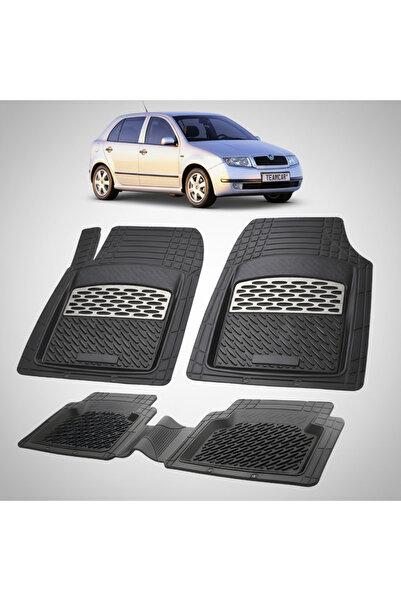TEAMCAR Συμβατά πατάκια δαπέδου Skoda Fabia I 1999-2007 | Ασημί