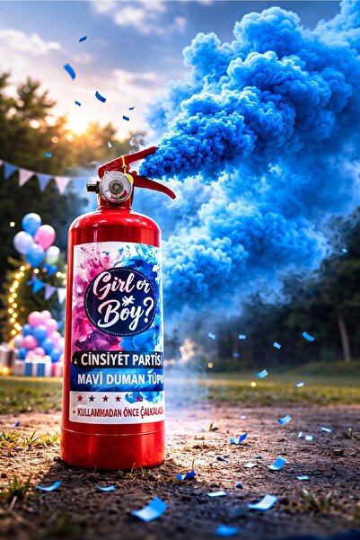 BKMC PARTY Gender Reveal Smoke Tube Girl or Boy Pink Blue Options Gender Reveal