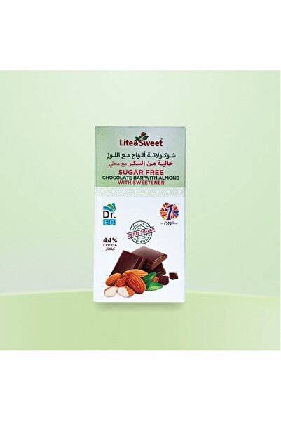 Dr. Eid Sugar-free almond chocolate bars – sweetened with stevia and monk fru...