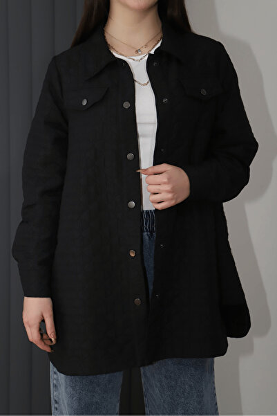 Qimene Snap Fastener Quilted Tunic