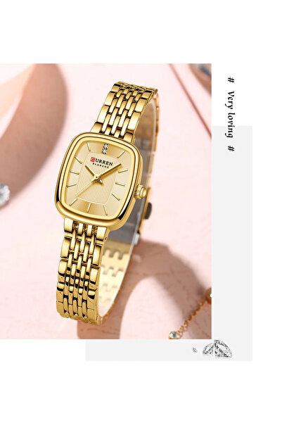 Curren 9093 Women’s Stainless Steel Quartz Wrist Watch – Elegant Rectangular ...