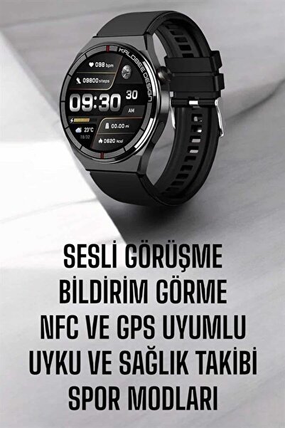 ZERO LAND 1680647782 Akıllı Saat GPS VE NFC Özelliği Sesli Görüşme (04706) Do...