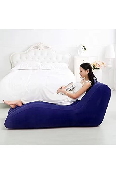 NO BRAND أريكة استرخاء قابلة للطي والنفخ - كرسي استرخاء مريح من النوع S، للاس...