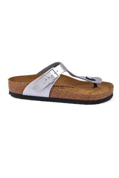 Birkenstock صندل نسائي شبشب جيزه فضي مانتار 043851 فضي