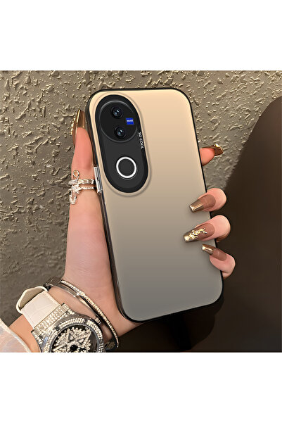 Hontinga حافظة هاتف من السيليكون متوافقة مع هاتف Vivo V50، ذات حافة صلبة ومضا...