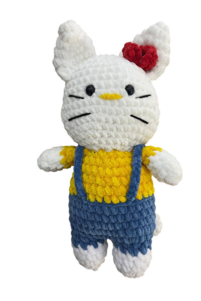 OEM Jucărie de pluș Hello Kitty croșetată manual, fire de catifea Dolphin Bab...