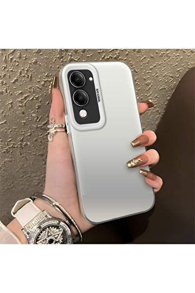 Hontinga حافظة هاتف من السيليكون متوافقة مع هاتف Vivo Y29S، ذات حافة صلبة ومض...