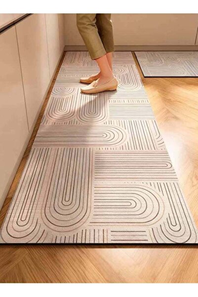 Aideli 2-Piece Diatom Mud Kitchen Mat Set, Non-Slip Anti-Fatigue Absorbent Fl...