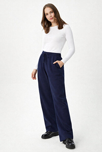 YAKAMEL Women's High Waist Crepe Fabric Loose Wide-Leg Pants