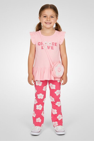 Freestyle Revolution Toddlers Girl 3 Pieces Top And Bottom With Purse Set, Mu...