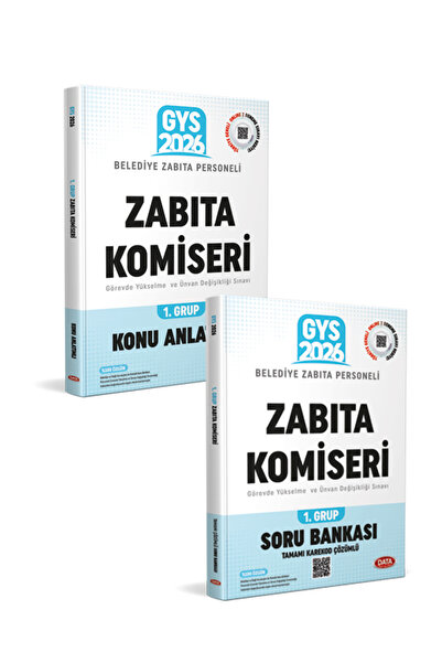 Data Yayınları Belediye Zabıta Personeli Zabıta Komiseri 1. Grup Konu Anlatım...