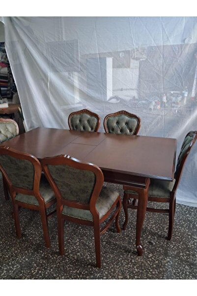 Bengi Ankara Mobilya Masa Sandalye Tk 90616 Klasik Model Kayın Aslan Ayak Oym...