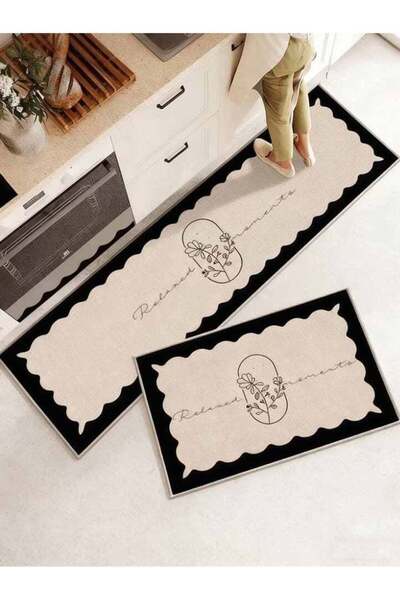 Aideli 2-Piece Diatom Mud Kitchen Mat Set, Non-Slip Soft Absorbent Floor Rugs...