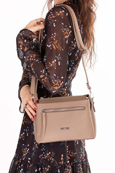 Gondol حقيبة يد نسائية ذات قسمين ورقم حقيبة كتف ald.80729 مينك