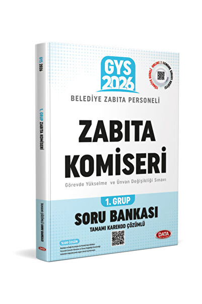 Data Yayınları Belediye Zabıta Personeli Zabıta Komiseri 1. Grup 2026 Soru Ba...