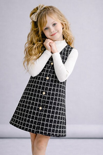 My Kids Wear Детски празничен комплект от 2 части с туидно сако с копчета 12609