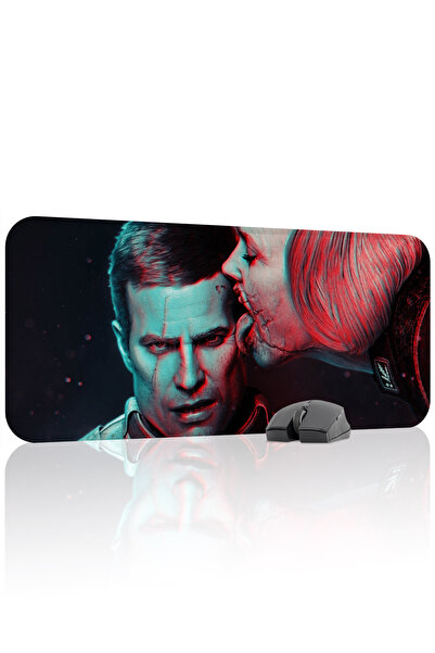 mousepad bastir لوحة ماوس الألعاب المطاطية المخيطة من وولفنشتاين مانع للانزلا...