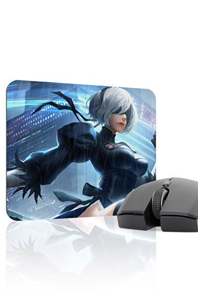 mousepad bastir لوحة ماوس مطاطية للألعاب NieR: Automata مانع للانزلاق Dikişli...