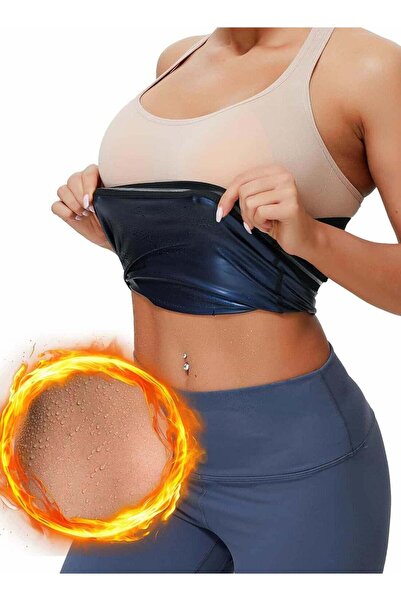 Aideli بدلة ساونا، حزام تنحيف الخصر للنساء، حزام عرق لشد البطن، تنحيف حراري ل...