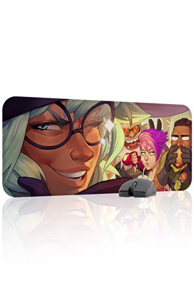 mousepad bastir لوحة ماوس الألعاب المطاطية Brawlhalla مانع للانزلاق Dikişli V...