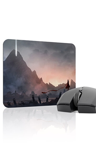 mousepad bastir لوحة ماوس الألعاب المطاطية المخيطة Journey مانع للانزلاق V5 -...