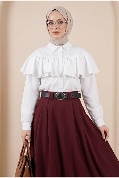 Modamorfo Χοντρή φούστα Tivil Ζώνη τεμαχίων με Με πιέτες πλαϊνές άνοιγμα και ...