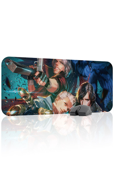 mousepad bastir لوحة ماوس للألعاب من ديفيل ماي كراي مانع للانزلاق مصنوعة من ا...