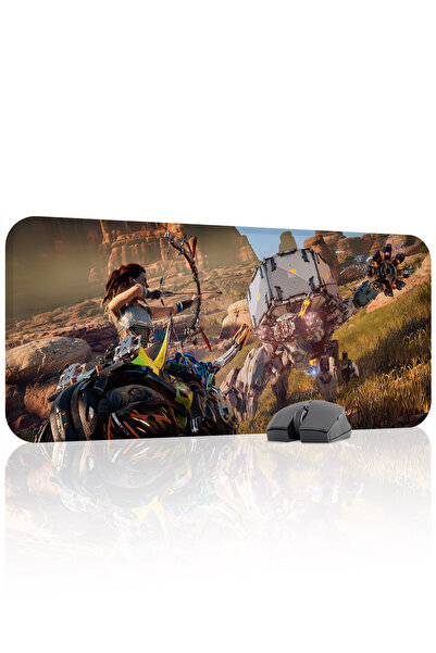 mousepad bastir لوحة ماوس الألعاب Horizon Zero مانع للانزلاق المطاطية المخيطة...