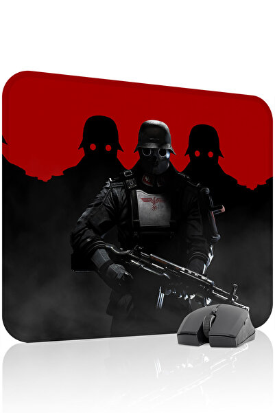 mousepad bastir لوحة ماوس الألعاب المطاطية المخيطة من وولفنشتاين مانع للانزلا...
