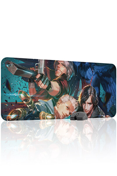 mousepad bastir لوحة ماوس للألعاب من ديفيل ماي كراي مانع للانزلاق مصنوعة من ا...