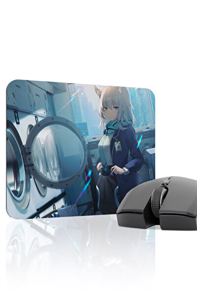 mousepad bastir لوحة ماوس الألعاب المطاطية ذات مانع للانزلاق خياطة من Blue Ar...