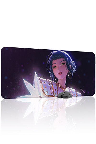 mousepad bastir لوحة ماوس الألعاب المطاطية المخيطة من KPop Demon Hunters V4 -...