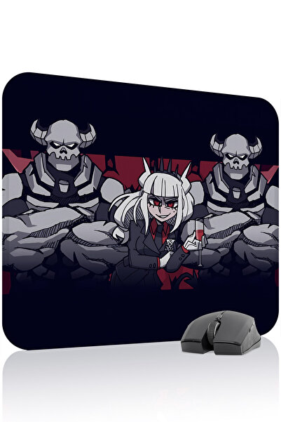 mousepad bastir لوحة ماوس الألعاب المطاطية المخيطة من Helltaker مانع للانزلاق...