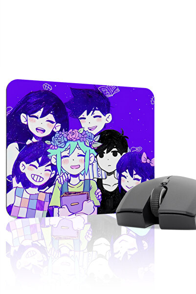 mousepad bastir لوحة ماوس أوموري مانع للانزلاق مطاطية مخيطة V1 - 22X18 لوحة م...