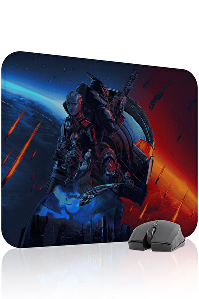 mousepad bastir لوحة ماوس الألعاب المطاطية Mass Effect مانع للانزلاق V2 - 48X...
