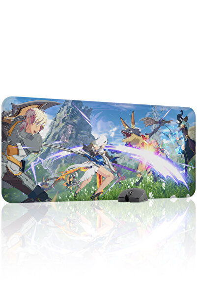 mousepad bastir لوحة ماوس ألعاب مطاطية مخيطة من Blue Protocol Star Resonance ...