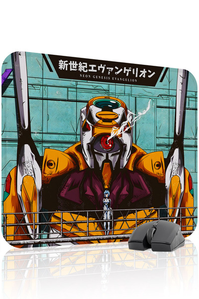 mousepad bastir Neon Genesis Evangelion Ραμμένο Λαστιχένιο Mousepad Gaming V2...