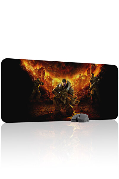 mousepad bastir Mousepad de gaming Gears of War antialunecare din cauciuc cus...