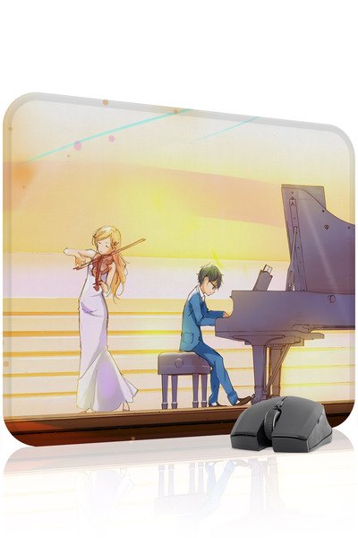 mousepad bastir لوحة ماوس الألعاب المطاطية المخيطة V3 من Your Lie in April ما...