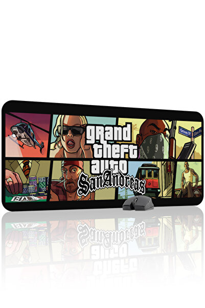 mousepad bastir Gta San Andreas Non-Slip Stitched Rubber Gaming Mousepad V4 -...
