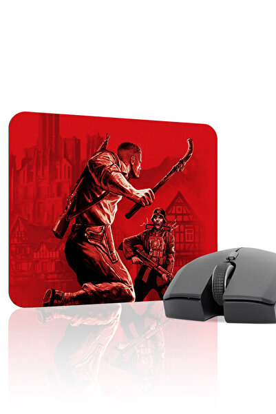 mousepad bastir لوحة ماوس الألعاب المطاطية المخيطة من وولفنشتاين مانع للانزلا...